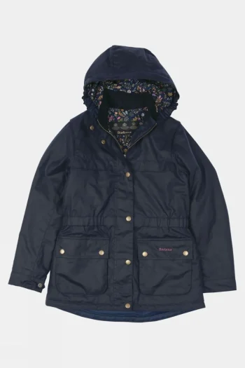 Outlet Barbour Girls Cassley Waxed Jacket