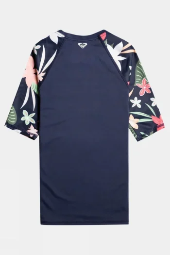 Discount Roxy Girls Printed Short Sleeve Rashguard