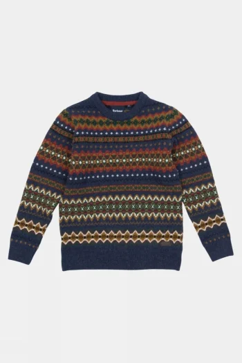 Hot Barbour Kids Case Fair Isle Crew Jumper
