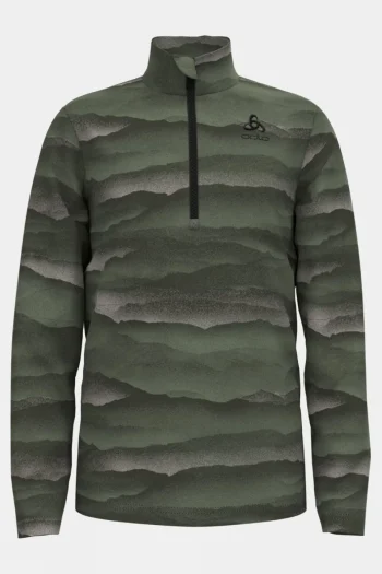 Best Odlo Kids Roy Graphic Half Zip Midlayer Fleece