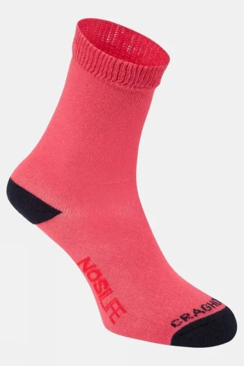 Outlet Craghoppers Kids Twin Pack Nosilife Travel Socks (Twin Pack)