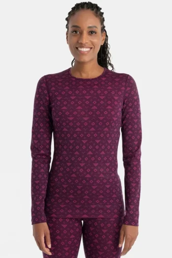 Online Icebreaker Womens 200 Oasis Long Sleeve Crewe Baselayer