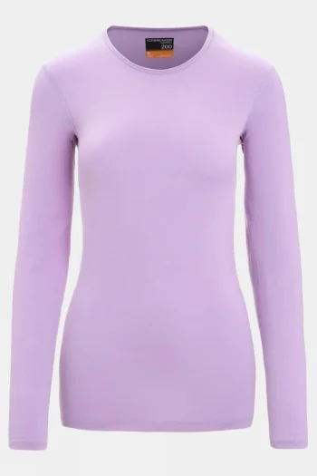 Online Icebreaker Womens 200 Oasis Long Sleeve Crewe Top