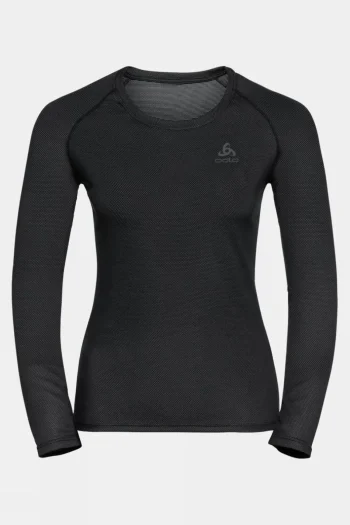 New Odlo Womens Active F-Dry Light Eco Long Sleeves Baselayer Top