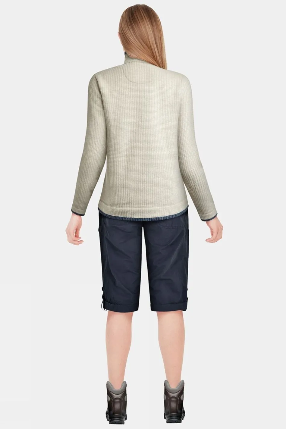 womens-beyonce-eco-14-zip-grid-zisQGDLT-5.webp Sale Weird Fish Womens Beyonce Eco 1/4 Zip Grid Fleece