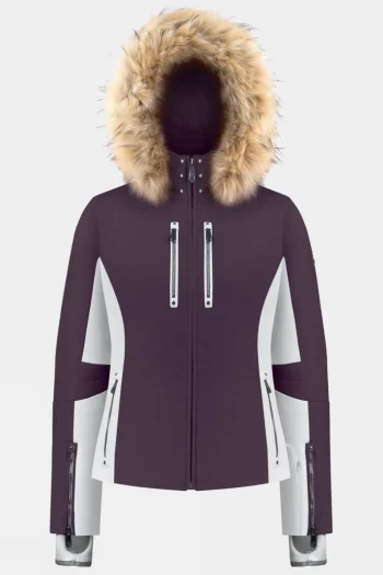 Clearance Poivre Blanc Womens Chloe Faux Fur Jacket