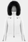 Fashion Poivre Blanc Womens Chloe Stretch Ski Jacket