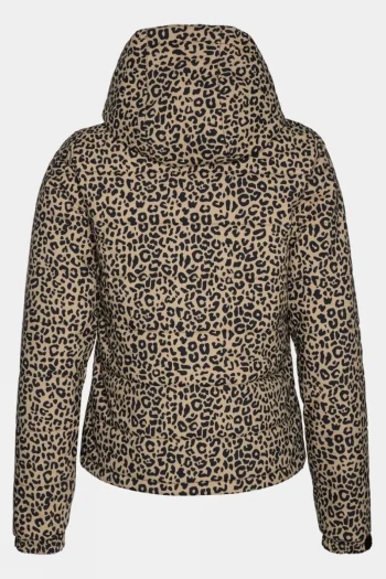 Hot Protest Womens Dallas Leopard Print Snow Jacket