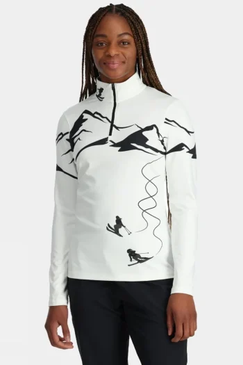 New Spyder Womens Figure 8 Half Zip Base Layer