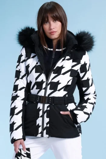 Fashion Poivre Blanc Womens Harriet Print Ski Jacket