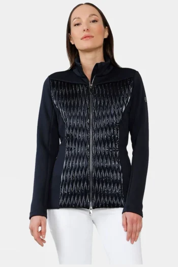 Outlet Poivre Blanc Womens Jennifer Smock Hybrid Fleece Jacket