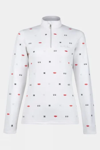 Discount Henri Duvillard Womens Morgane Quarter Zip Fleece Top