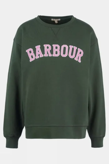 Sale Barbour Womens Northumberland Patch Overlayer Sweatshirt