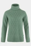 Outlet Fjallraven Womens Ovik Cable Knit Roller Neck Jumper