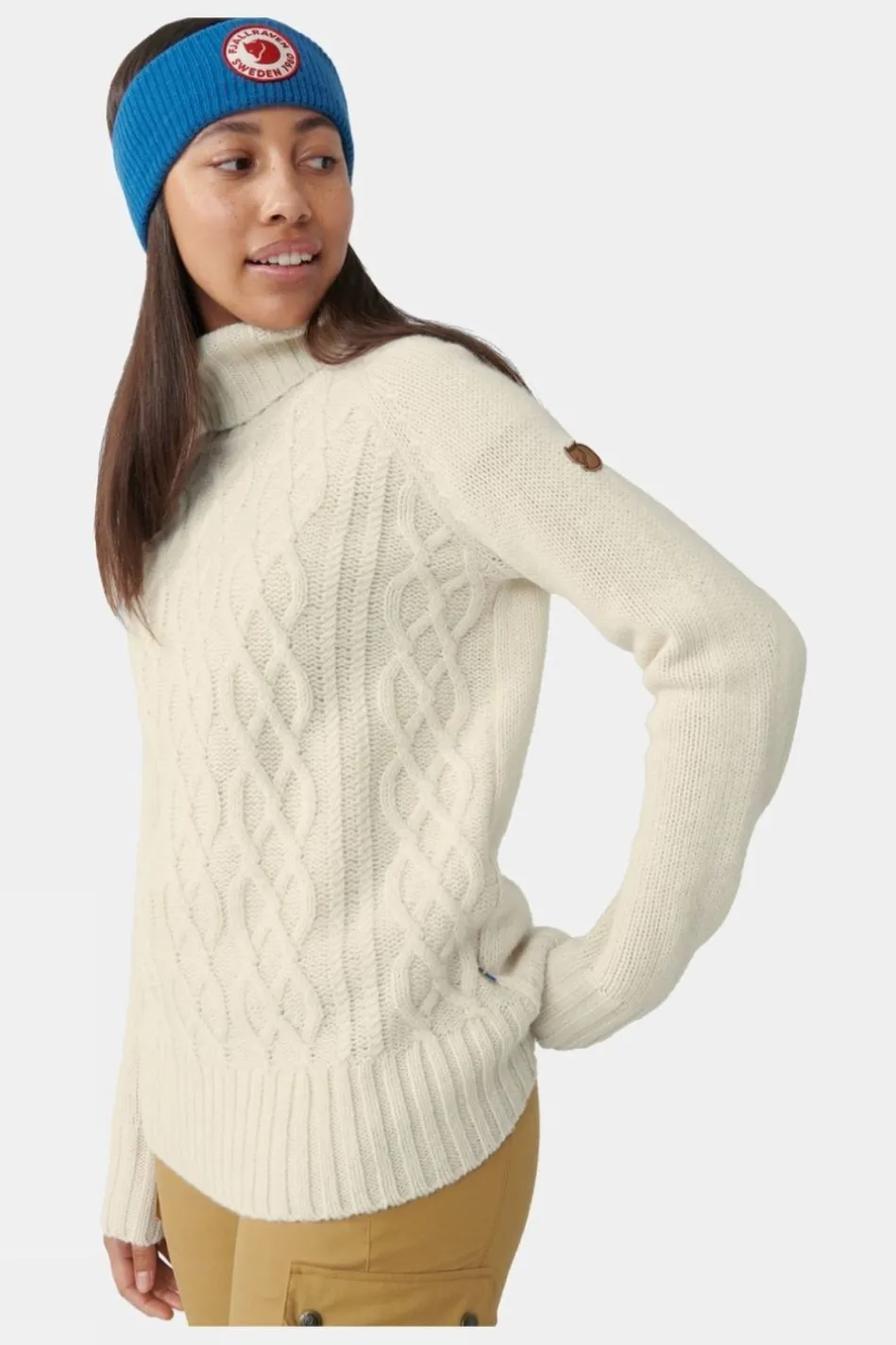 womens-ovik-cable-knit-roller-VQaTJfhV-2.webp Online Fjallraven Womens Ovik Cable Knit Roller Neck Jumper