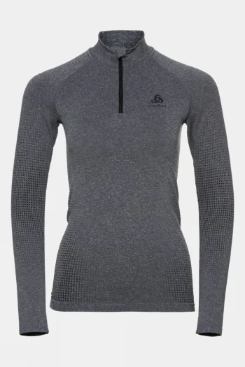 New Odlo Womens Performance Warm Eco Long Sleeve Zip Neck