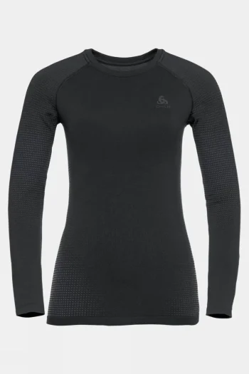 New Odlo Womens Performance Warm Eco Long Sleeve Crew Neck