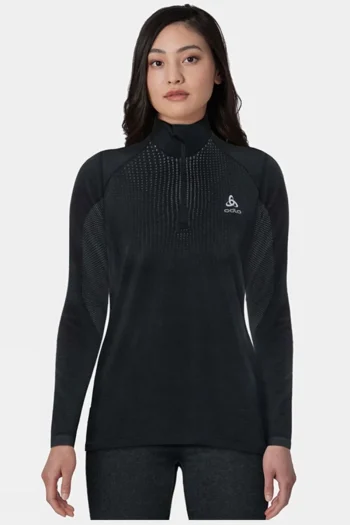 Best Odlo Womens Performance Warm Ls Half Zip