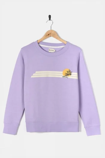 Fashion Saltrock Womens Poster Stripe Crew Sweatshirt