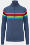 Outlet Snow Finel Womens Rainbow Merino Midlayer Top