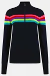 Fashion Snow Finel Womens Rainbow Merino Midlayer Top