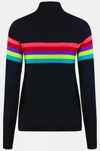 Fashion Snow Finel Womens Rainbow Merino Midlayer Top
