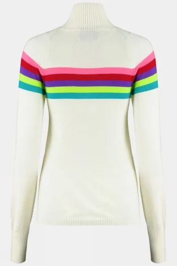 Outlet Snow Finel Womens Rainbow Merino Midlayer Top
