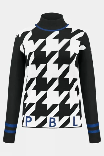 Online Poivre Blanc Womens Rose Roll Neck Knit Sweater