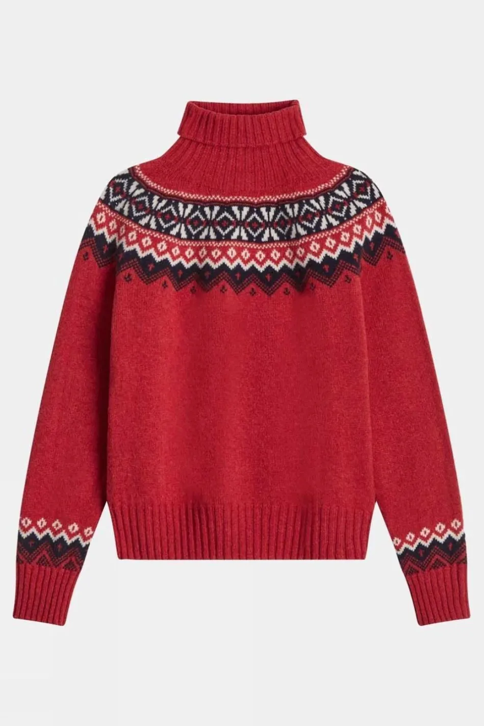 womens-supersoft-lambswool-fai-SdHSlDsj-0.webp Sale Brora Womens Supersoft Lambswool Fair Isle Polo Neck