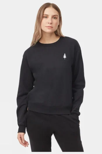 Best Tentree Womens Treefleece Golden Spruce Crew Sweater